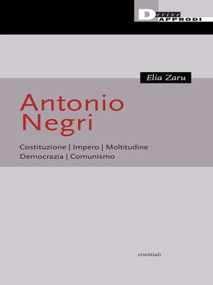 cover image of Antonio Negri